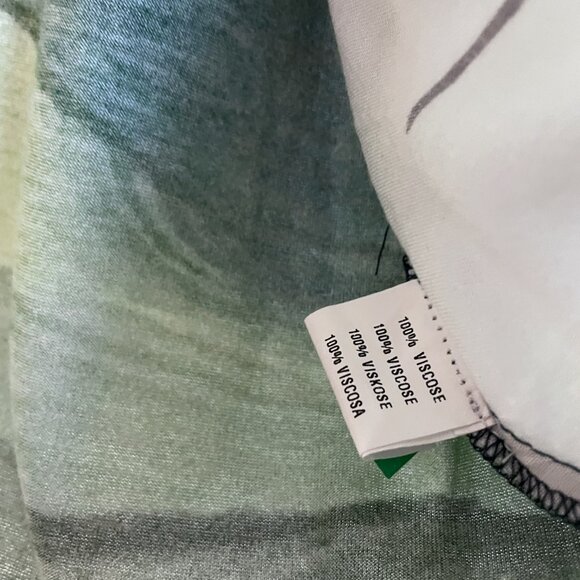 Anthropologie Bl^Nk London Stephanie Top Size XXS Green Floral V Neck Blouse 2 - Picture 10 of 15